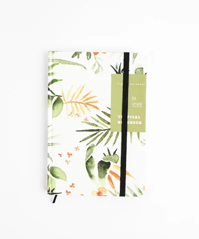 Sổ tay Tropical lá dứa trắng